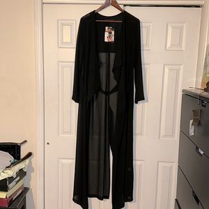 Naked Wardrobe Maxi Sheer Duster